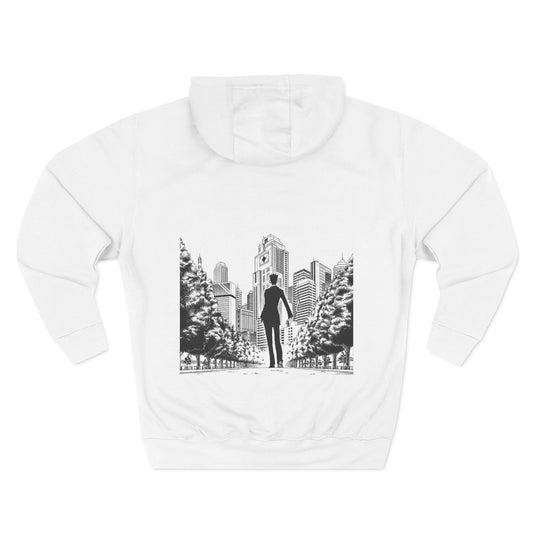 Leorio Fleece Hoodie with Manga Panel Graphic