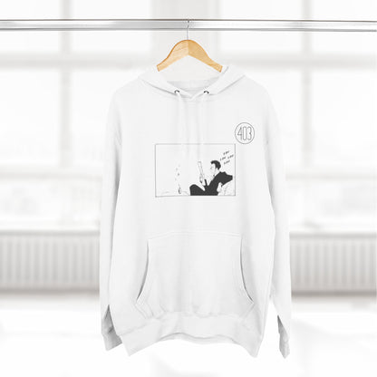 Leorio Fleece Hoodie with Manga Panel Graphic