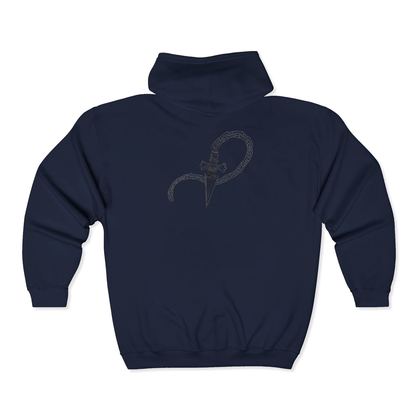 Hoodie - Kurapika Chain Heart Zip-Up Hooded Sweatshirt