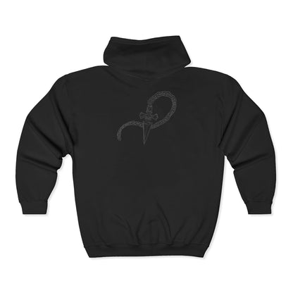 Hoodie - Kurapika Chain Heart Zip-Up Hooded Sweatshirt