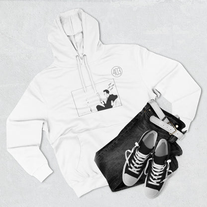 Leorio Fleece Hoodie with Manga Panel Graphic