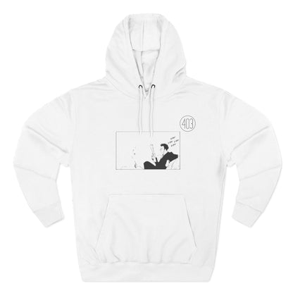 Leorio Fleece Hoodie with Manga Panel Graphic